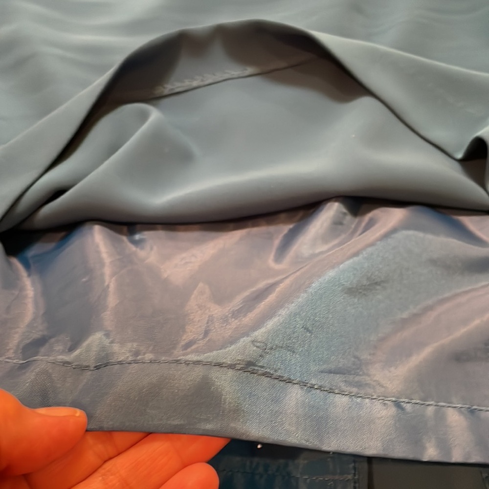 KASPER petite teal colored pencil skirt, size 14P. Fully lined. Great condition. - Picture 12 of 13